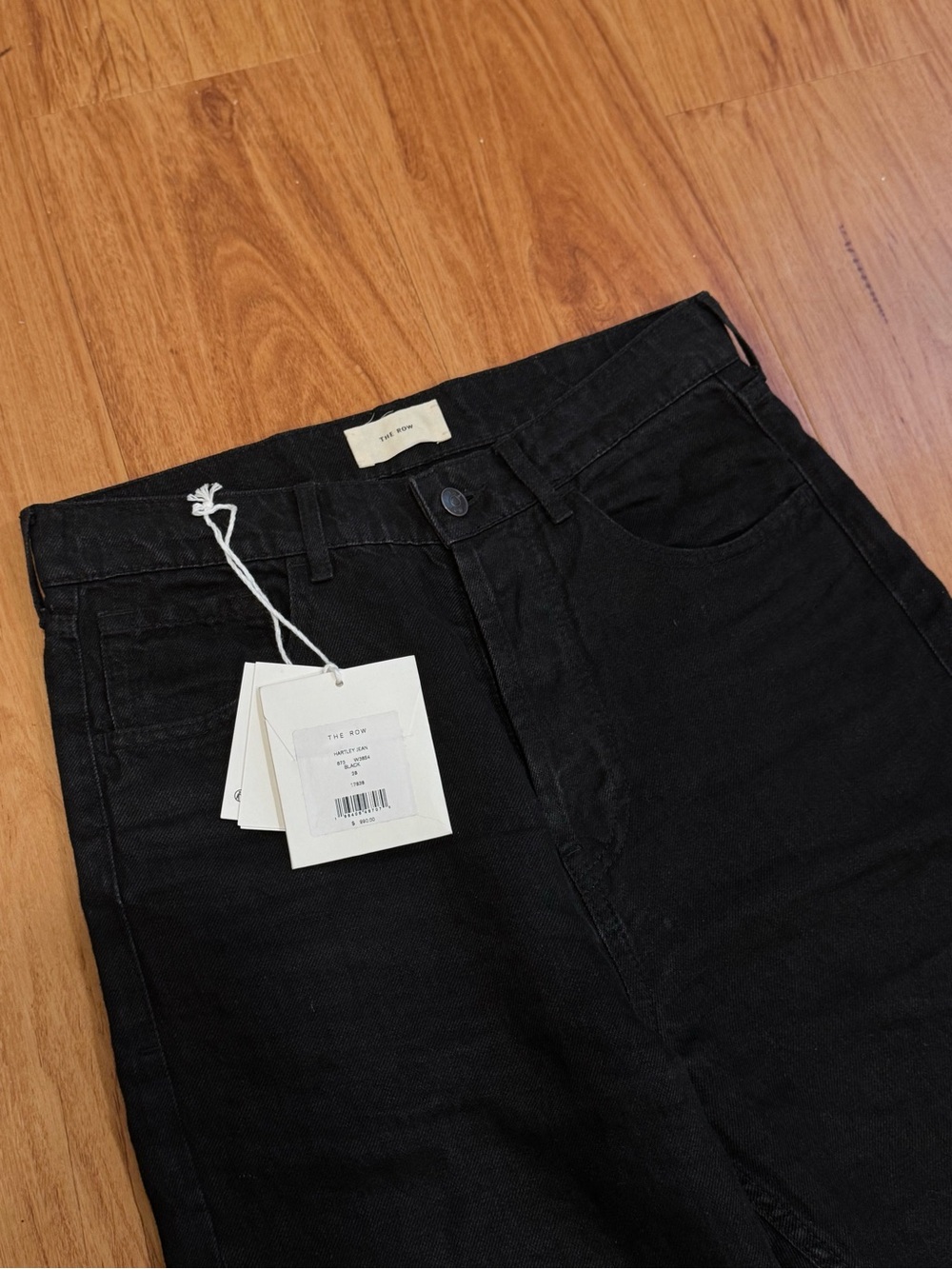 The Row Hartley Jean Size 28 Linen Men's Black Jeans - The Row
